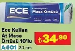 ECE KULLAN AT MASA ÖRTÜSÜ 10'LU